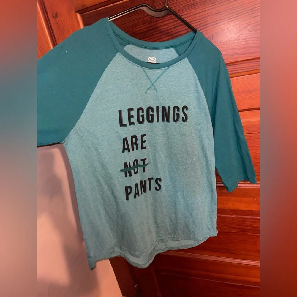 “Leggings are not pants”- Graphic Baseball Tee *make offers*